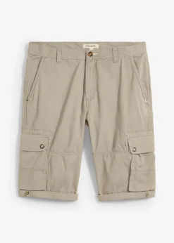 Best Cargo-Bermuda aus reiner Baumwolle, Regular Fit Herren Hosen|Shorts
