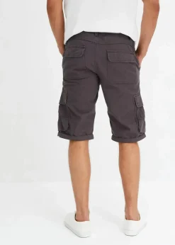 Herren bonprix Hosen|Shorts|Cargo-Bermuda aus reiner Baumwolle, Regular Fit