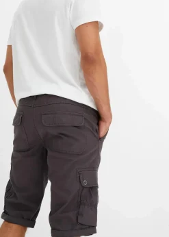 Herren bonprix Hosen|Shorts|Cargo-Bermuda aus reiner Baumwolle, Regular Fit