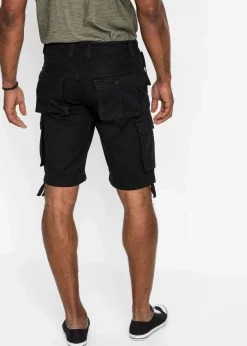Online Cargo-Bermuda aus reiner Baumwolle, Regular Fit Herren Große Größen|Shorts