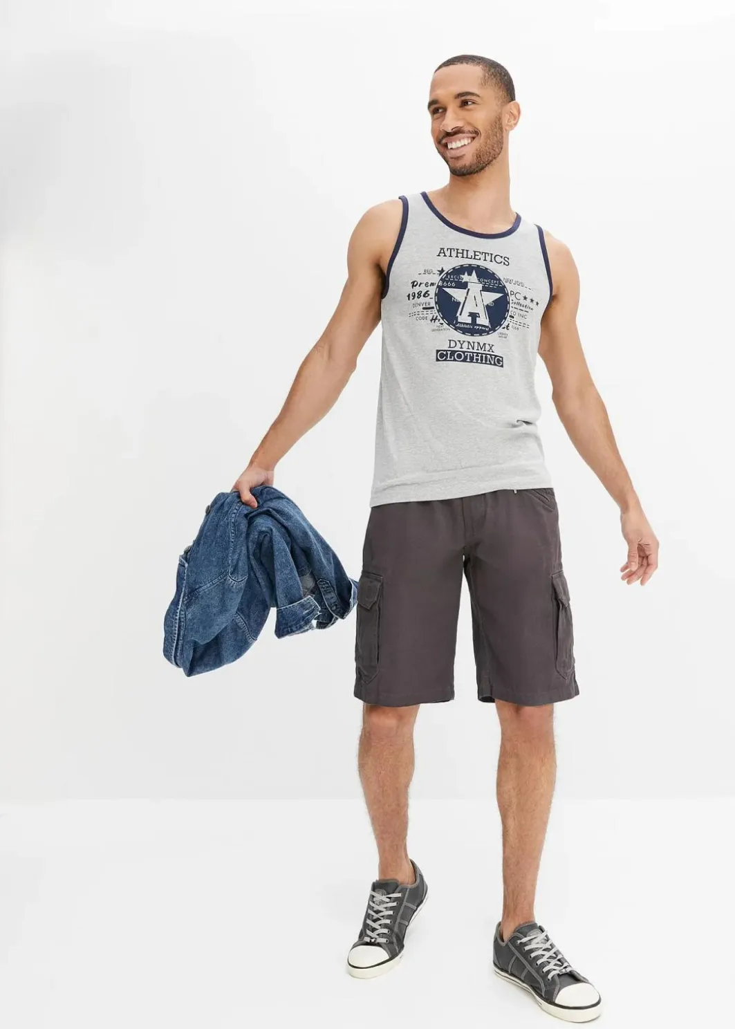 Herren bonprix Große Größen|Shorts|Cargo-Bermuda, Loose Fit