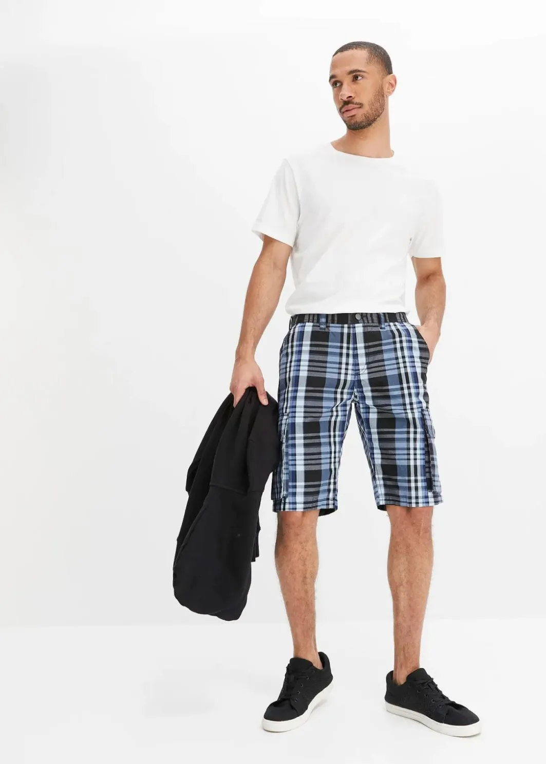 Herren bonprix Große Größen|Shorts|Cargo-Bermuda mit Komfortbund, Regular Fit