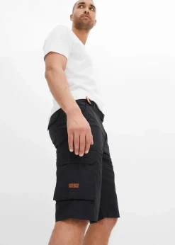 Herren bonprix Hosen|Shorts|Cargo-Bermuda mit Komfortbund und Gürtel, Regular Fit