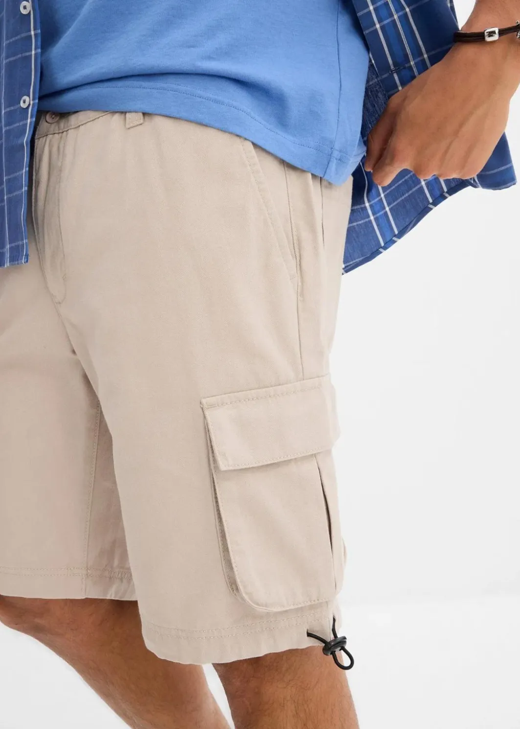 Hot Cargo-Bermuda mit Komfortbund, Regular Fit Herren Große Größen|Shorts