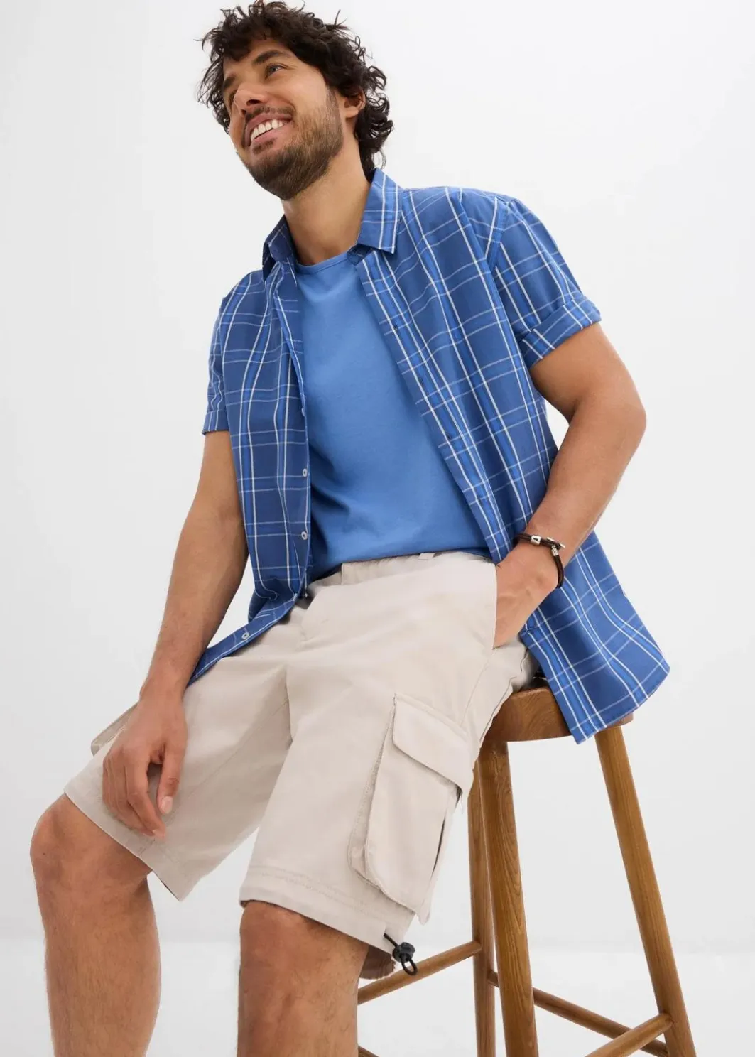 Hot Cargo-Bermuda mit Komfortbund, Regular Fit Herren Große Größen|Shorts