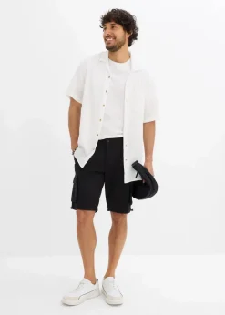 Herren bonprix Hosen|Shorts|Cargo-Bermuda mit Komfortbund, Regular Fit