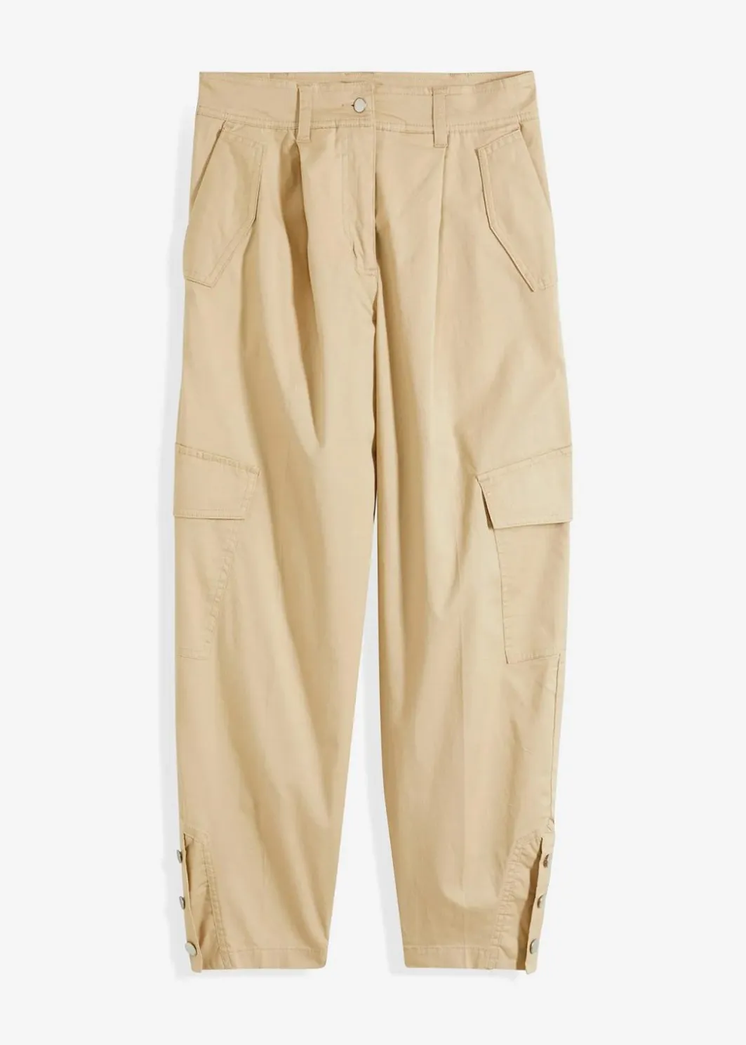 Damen bonprix Bekleidung·Kleider|Hosen|Cargohose aus Baumwolle mit Stretch