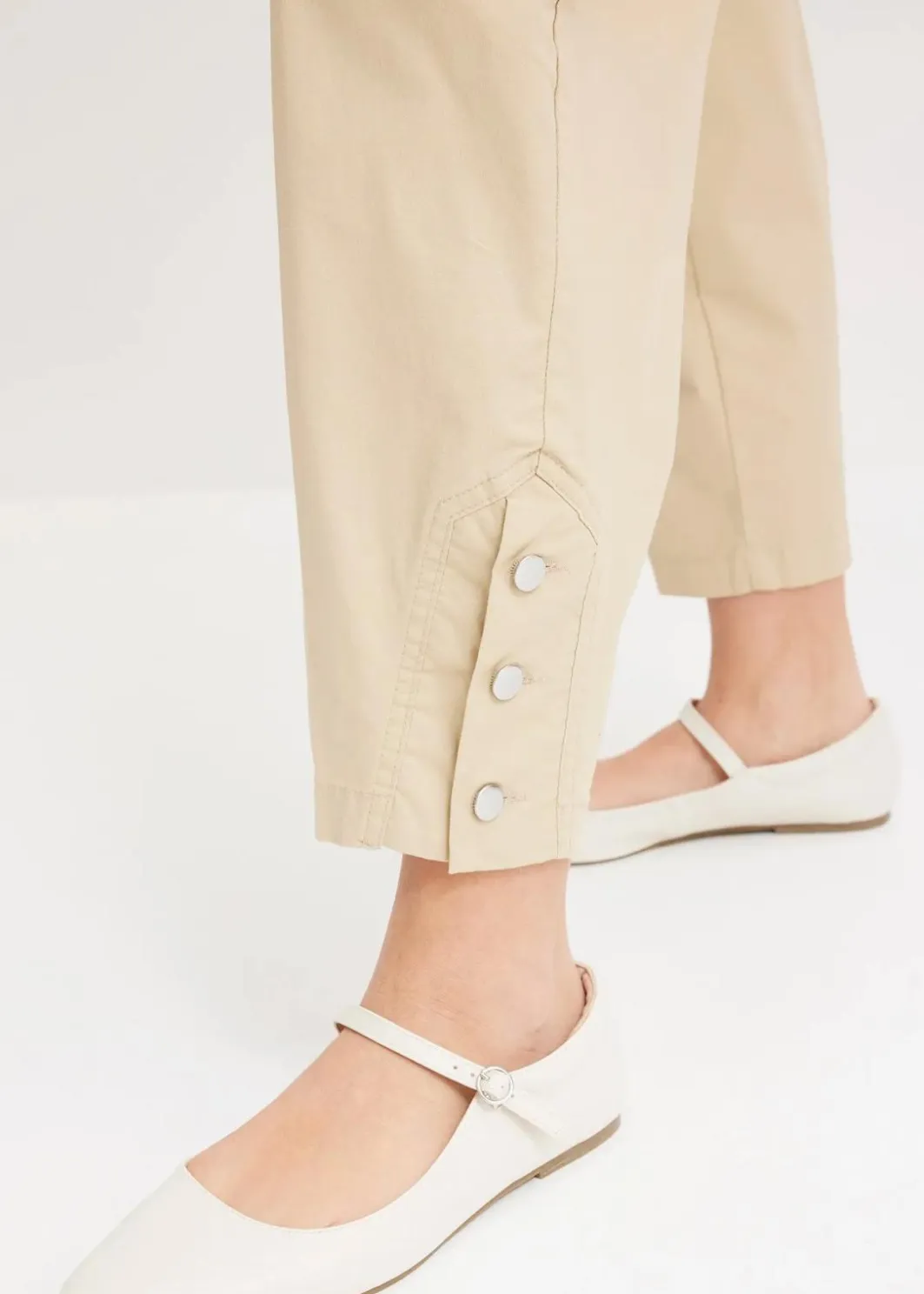Damen bonprix Bekleidung·Kleider|Hosen|Cargohose aus Baumwolle mit Stretch