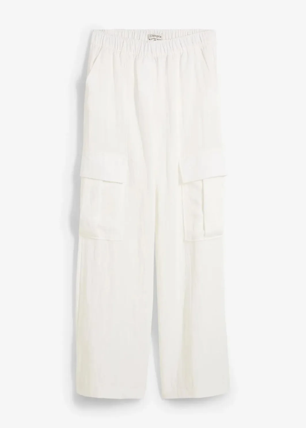 Damen bonprix Hosen|Cargohose aus fließendem Lyocell-Mix