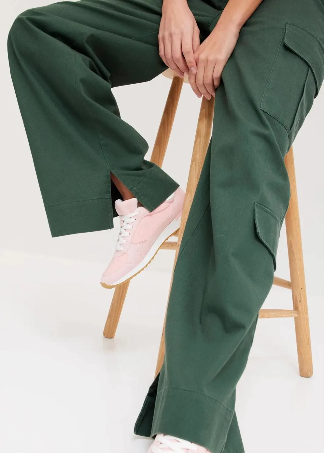 Damen bonprix Bekleidung·Kleider|Hosen|Cargohose aus reiner Baumwolle