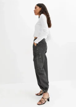 Sale Cargo-Jeans Mid Waist Damen Jeans
