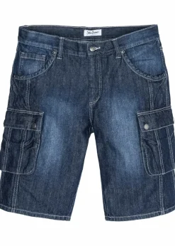 Hot Cargo-Jeans-Bermuda Regular Fit Herren Jeans|Shorts