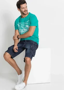 Hot Cargo-Jeans-Bermuda Regular Fit Herren Jeans|Shorts