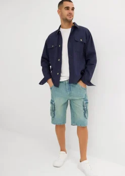 Herren bonprix Jeans|Shorts|Cargo-Jeans-Bermuda Regular Fit