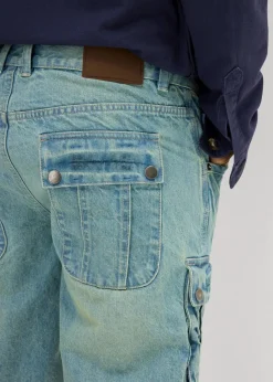Herren bonprix Jeans|Shorts|Cargo-Jeans-Bermuda Regular Fit