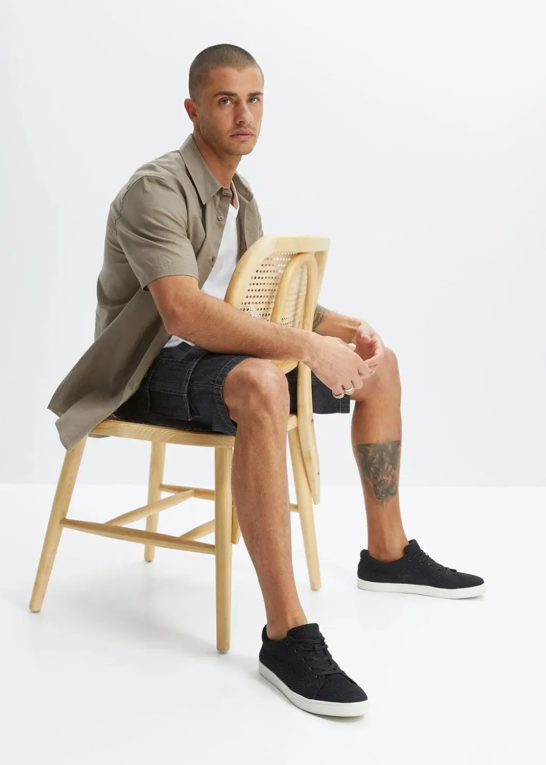 Sale Cargo-Jeans-Longbermuda, Relaxed Fit Herren Jeans|Shorts