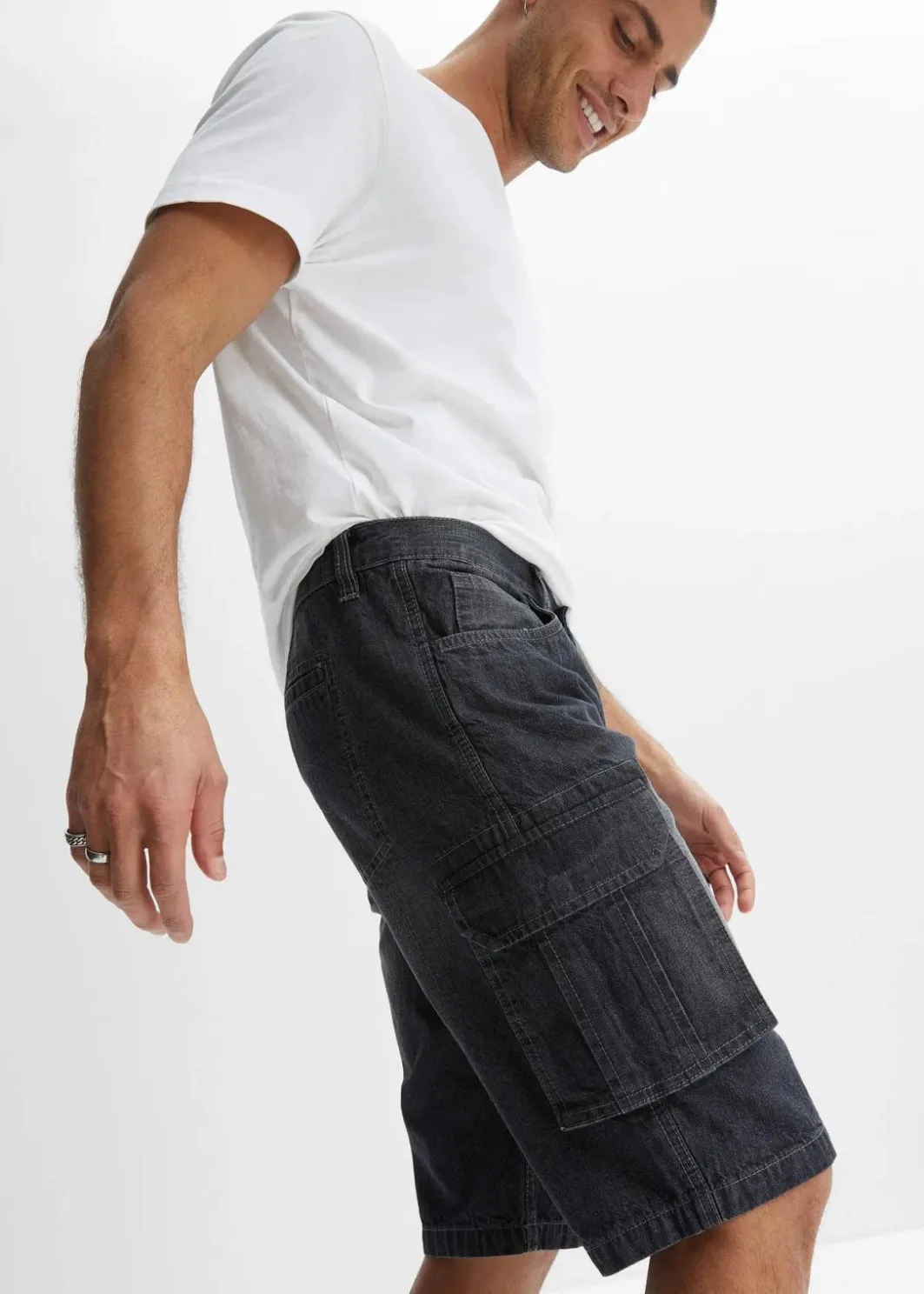 Sale Cargo-Jeans-Longbermuda, Relaxed Fit Herren Jeans|Shorts