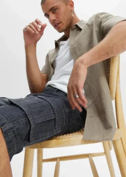 Sale Cargo-Jeans-Longbermuda, Relaxed Fit Herren Jeans|Shorts