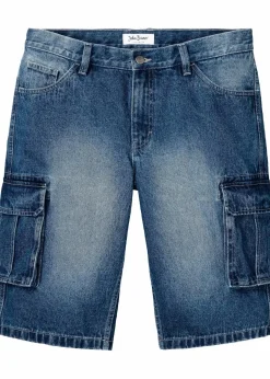 New Cargo-Jeans-Longbermuda, Relaxed Fit Herren Große Größen|Shorts