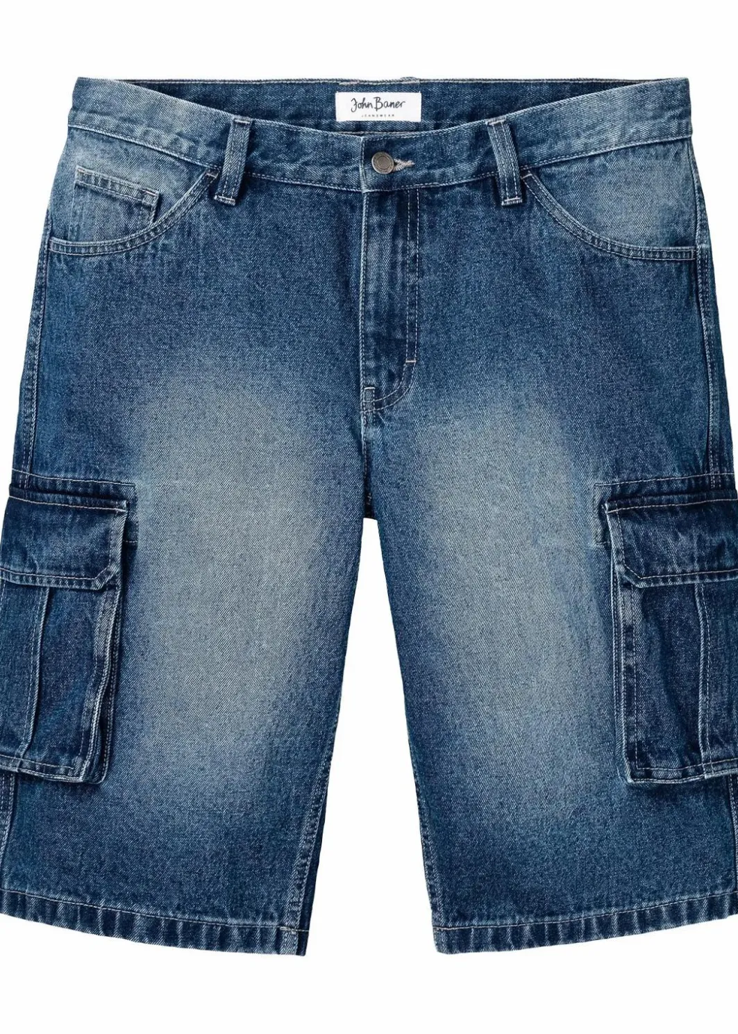 New Cargo-Jeans-Longbermuda, Relaxed Fit Herren Große Größen|Shorts
