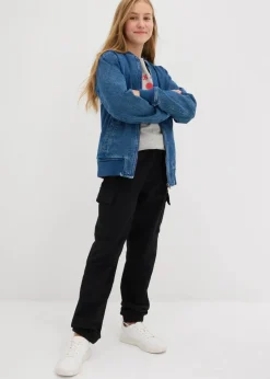 Online Cargo-Jogginghose aus reiner Bio-Baumwolle Kinder Mädchen 9-16 Jahre·Hosen & Leggings|Mädchen 2-8 Jahre·Nachhaltigere Materialien