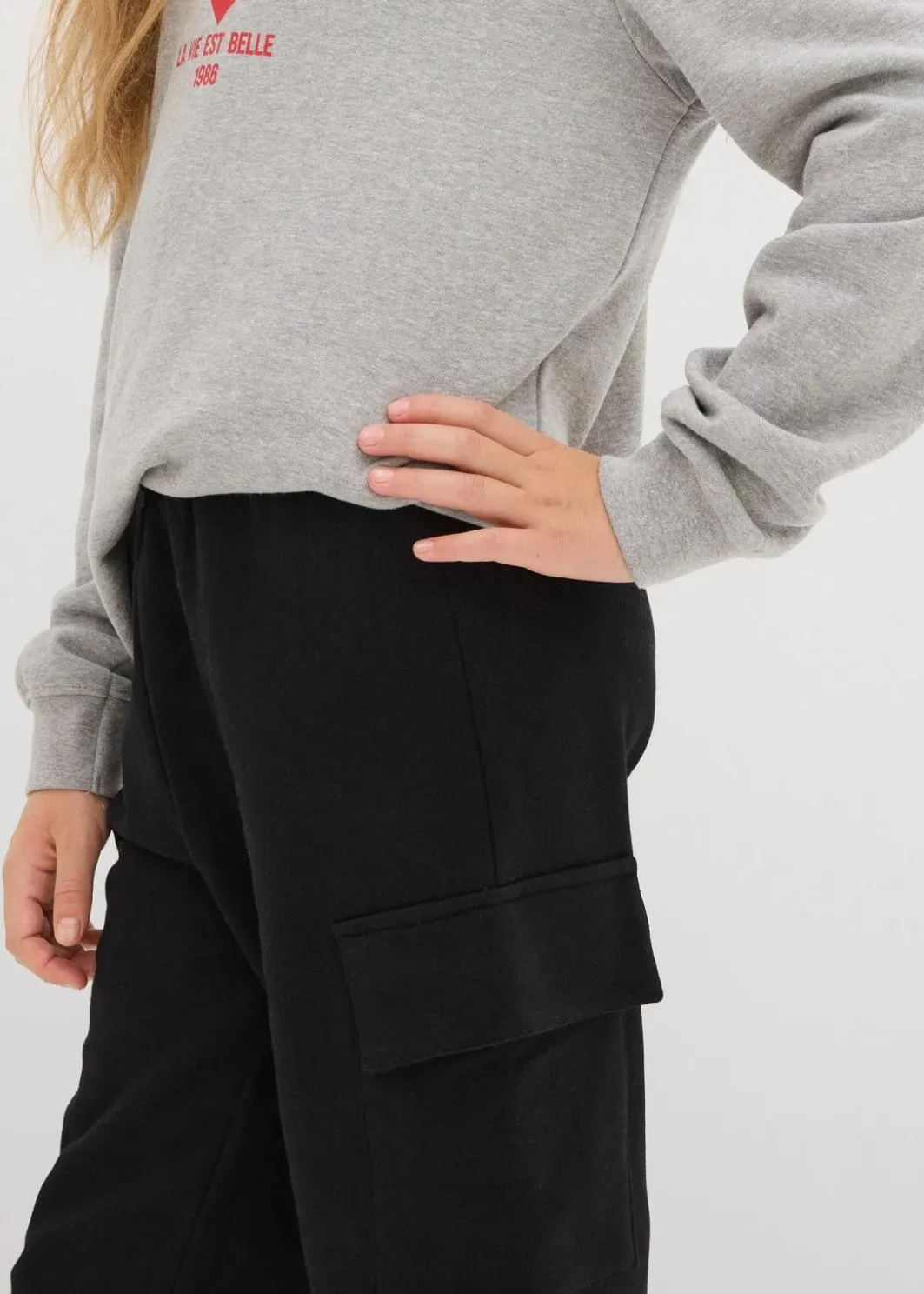 Online Cargo-Jogginghose aus reiner Bio-Baumwolle Kinder Mädchen 9-16 Jahre·Hosen & Leggings|Mädchen 2-8 Jahre·Nachhaltigere Materialien