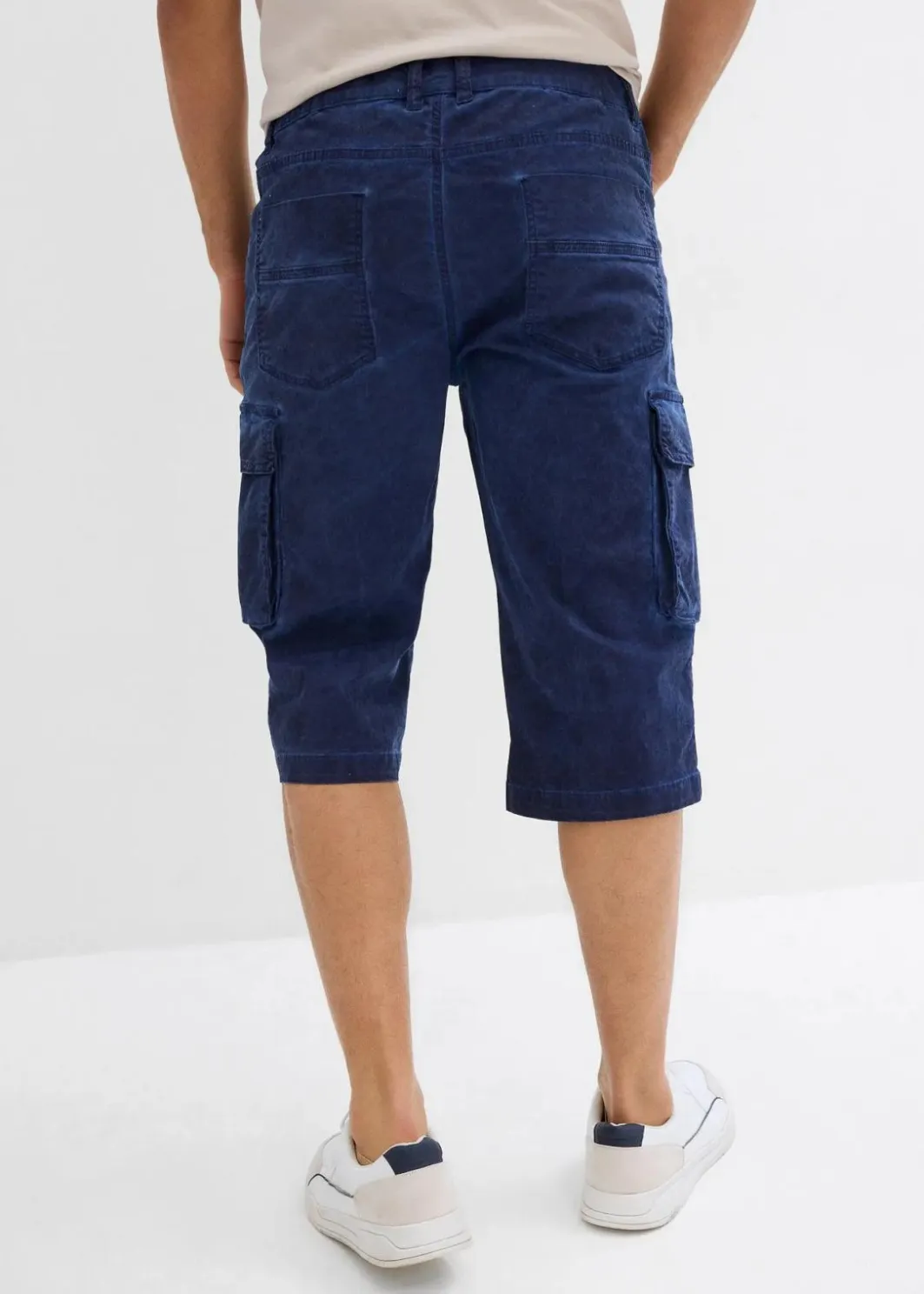 Herren bonprix Hosen|Shorts|Cargo-Long-Stretch-Bermuda mit Komfortschnitt, Regular Fit