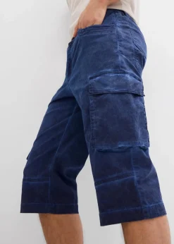 Herren bonprix Hosen|Shorts|Cargo-Long-Stretch-Bermuda mit Komfortschnitt, Regular Fit