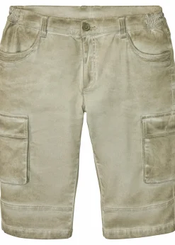 New Cargo-Long-Stretch-Bermuda mit Komfortschnitt, Regular Fit Herren Große Größen|Shorts