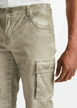 New Cargo-Long-Stretch-Bermuda mit Komfortschnitt, Regular Fit Herren Große Größen|Shorts