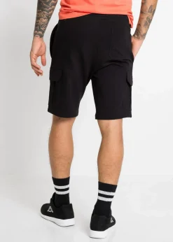 Herren bonprix Shorts|Sportbekleidung|Cargo-Sweat-Bermuda