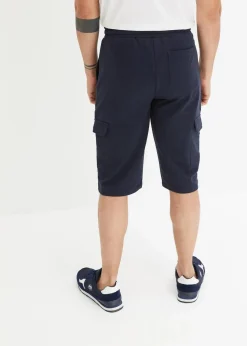 Herren bonprix Große Größen|Shorts|Cargo-Sweatbermuda aus reiner Bio-Baumwolle