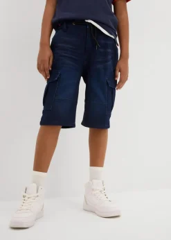 Outlet Cargo-Sweatjeans-Bermuda, Regular Fit Kinder Jungen 9-16 Jahre·Bademode|Jungen 9-16 Jahre·Shorts