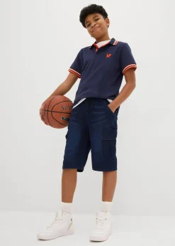 Outlet Cargo-Sweatjeans-Bermuda, Regular Fit Kinder Jungen 9-16 Jahre·Bademode|Jungen 9-16 Jahre·Shorts