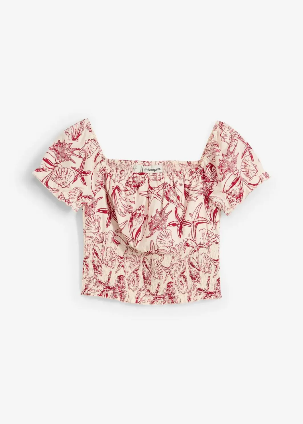 Online Carmenbluse aus reiner Baumwolle Damen Blusen & Tuniken