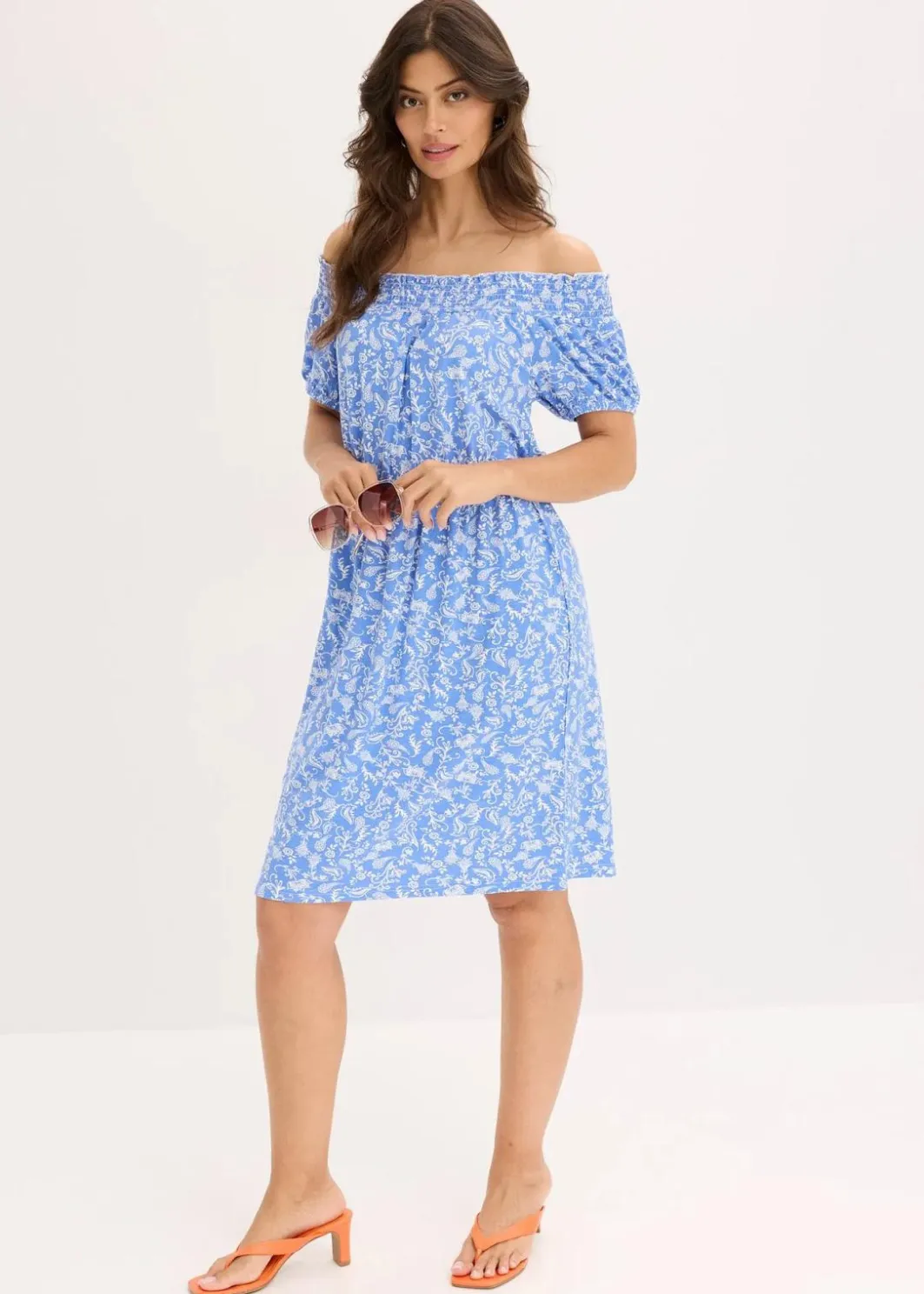 Best Carmen-Kleid Damen Bekleidung·Pullover & Strickjacken|Kleider