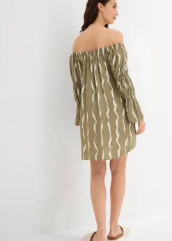 Damen bonprix Bekleidung·Pullover & Strickjacken|Kleider|Carmen-Kleid aus fließender Viskose