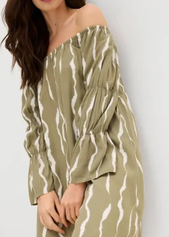 Damen bonprix Bekleidung·Pullover & Strickjacken|Kleider|Carmen-Kleid aus fließender Viskose