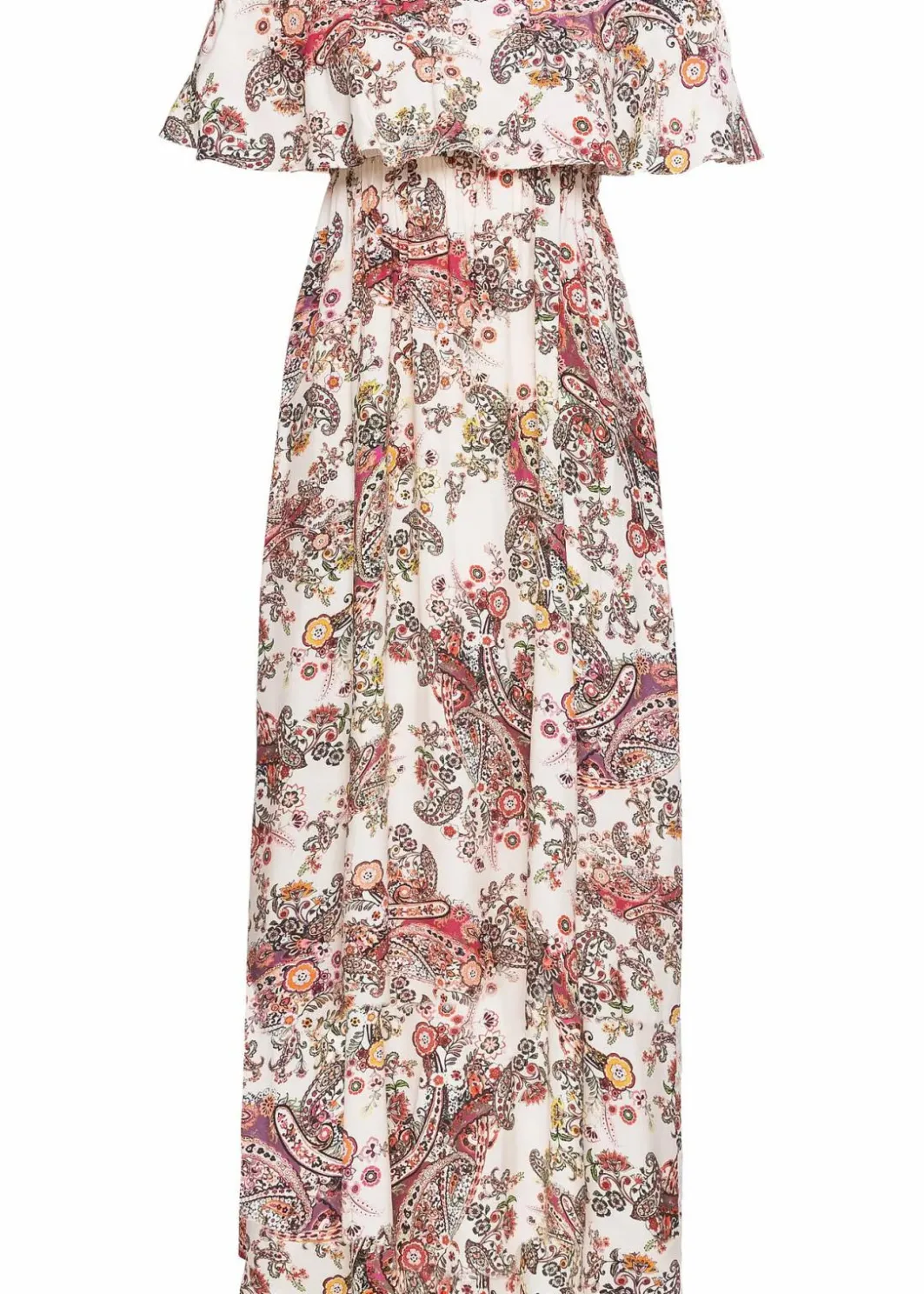 Damen bonprix Kleider|Carmen-Kleid aus fließender Viskose