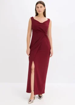 Damen bonprix Bekleidung·Pullover & Strickjacken|Festliche Mode|Carmen-Kleid aus strukturiertem Crepe