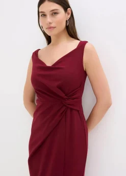 Damen bonprix Bekleidung·Pullover & Strickjacken|Festliche Mode|Carmen-Kleid aus strukturiertem Crepe