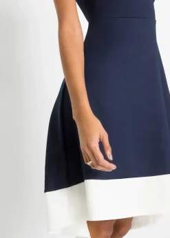 Damen bonprix Bekleidung·Pullover & Strickjacken|Festliche Mode|Carmen-Kleid mit Knotendetail