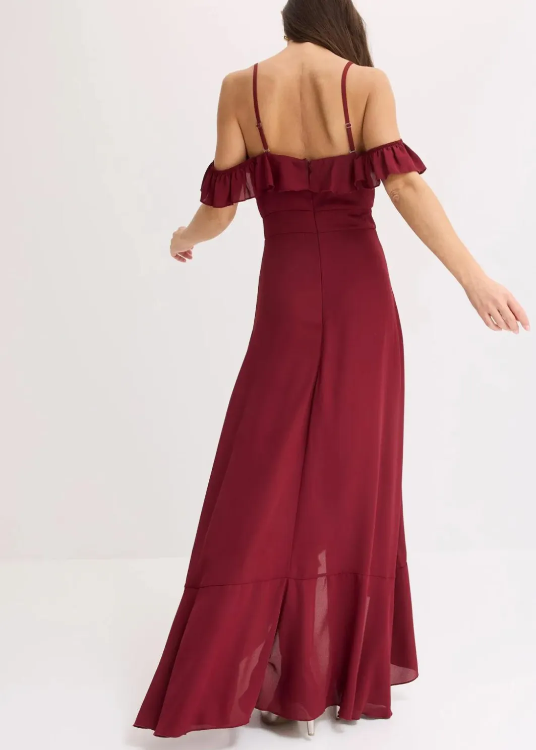 Damen bonprix Festliche Mode|Kleider|Carmen-Kleid mit Volants