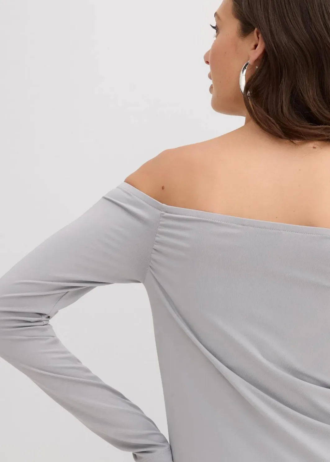Discount Carmenshirt aus leichtem Jersey Damen Shirts & Tops|Nachhaltigere Materialien