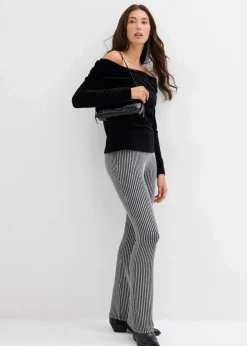 Sale Carmenshirt aus softem Samt Damen Shirts & Tops