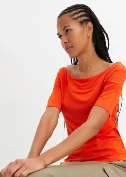 Best Carmenshirt in Viskose-Mix Damen Nachhaltigere Materialien|Shirts & Tops