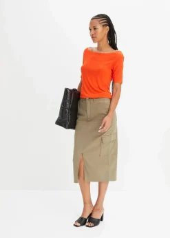 Best Carmenshirt in Viskose-Mix Damen Nachhaltigere Materialien|Shirts & Tops