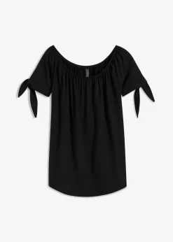 Best Carmenshirt mit Bindedetail Damen Shirts & Tops