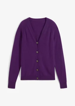 Damen bonprix Pullover & Strickjacken|Strickmode|Cashmerestrickjacke mit Good Cashmere Standard®-Anteil