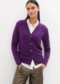Damen bonprix Pullover & Strickjacken|Strickmode|Cashmerestrickjacke mit Good Cashmere Standard®-Anteil